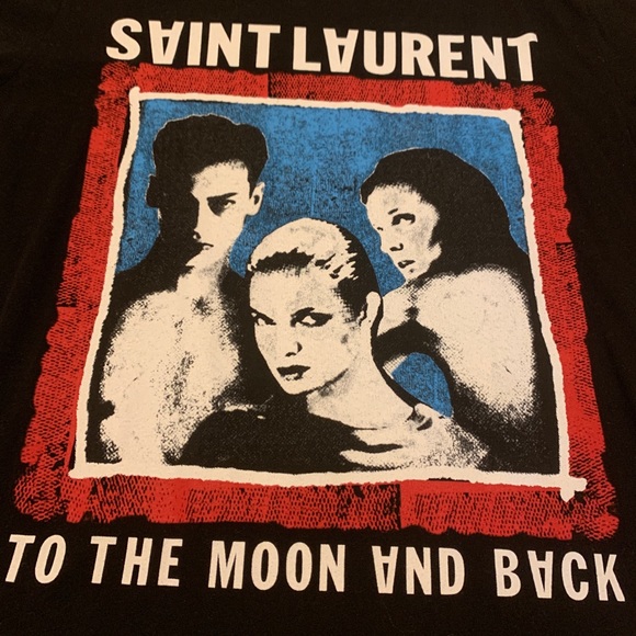 SOLD YSL to the moon and back ringer tee - Picture 8 of 8